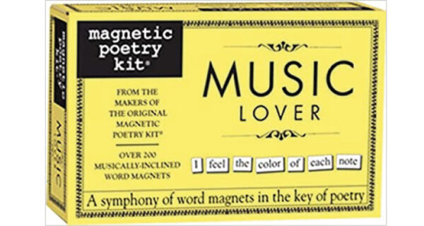 gift ideas for musicians- magnetic poetry kit