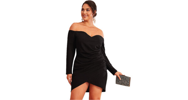 date night plus size outfits - little black dress