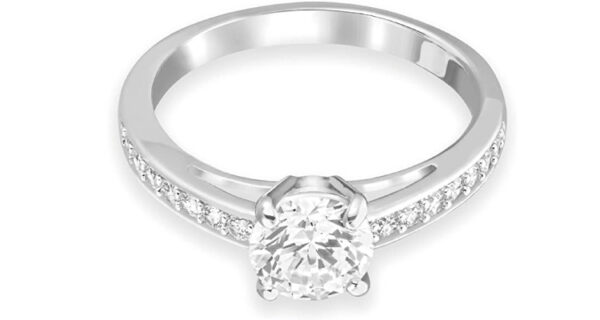 first wedding anniversary gift: Swarovski Rhodium Finish Ring