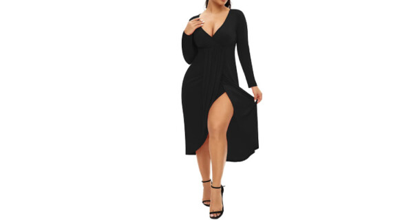 date night plus size outfits - midi dress