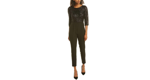 plus size date outfits -sequin jumpsuit