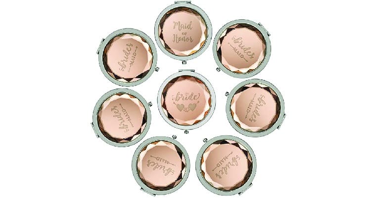 bridesmaid proposal ideas compact mirror