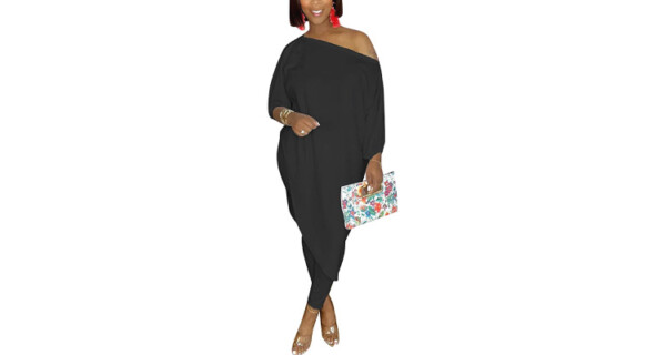 plus size date outfits - black jumpsuit