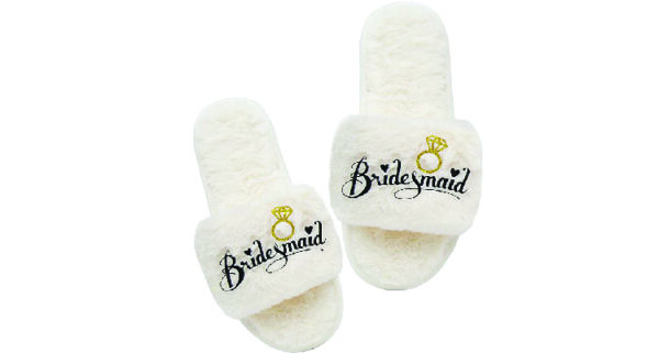 thank you for being my bridesmaid gifts - slippers