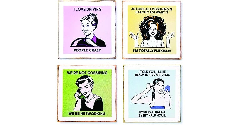 gag gifts for her funny coasters