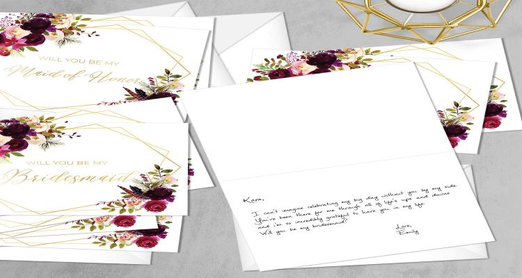 bridesmaid proposal ideas greeting card