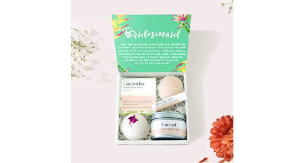 bridesmaid thank you gift boxes - spa gift box