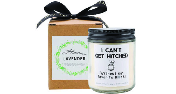 thank you presents for bridesmaids - candle