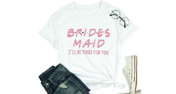 thank you presents for bridesmaids - themed tshirt