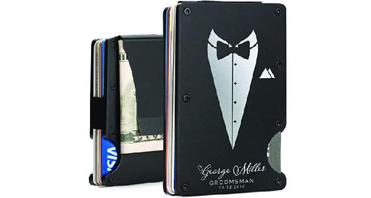 groomsmen proposal gifts card holder