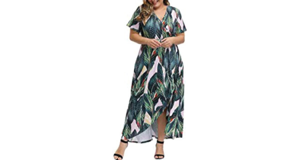 plus size date night dresses - Allgrace maxi dress