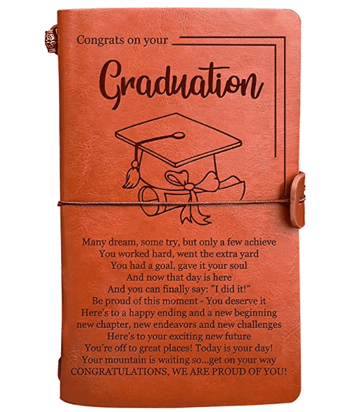 personalized graduation gifts for her - congratulating journal