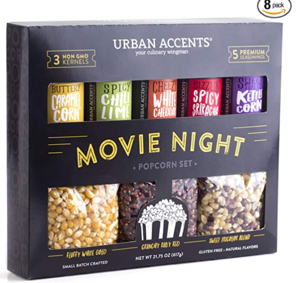 christmas presents for parents - movie night popcorn set