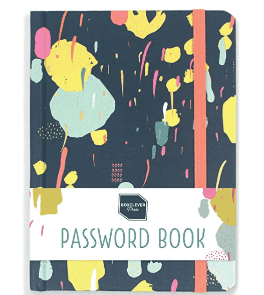 christmas presents for parents - password notebook