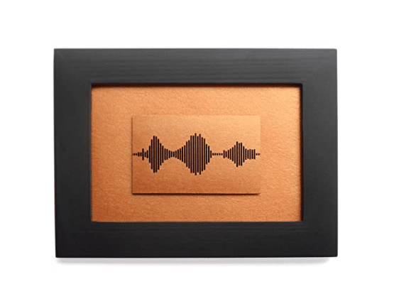 romantic gift ideas for girlfriend - sound wave canvas