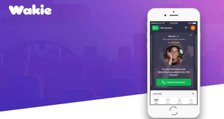 talk with strangers app- wakie voice chat