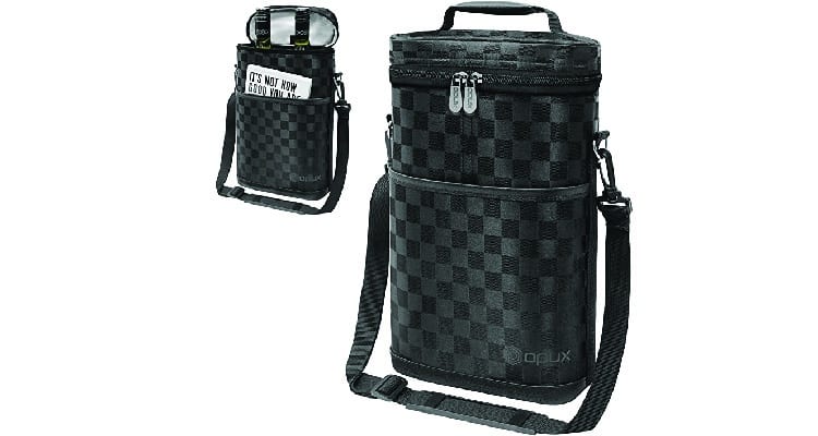 35 Useful Gift Ideas for Camping Lovers and Outdoorsy People- wine travel bag