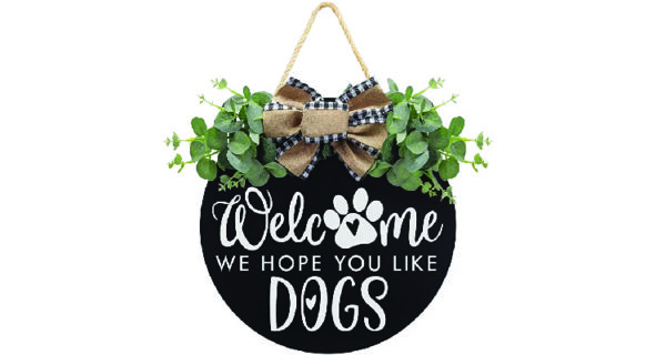 gifts for dog lovers - door sign