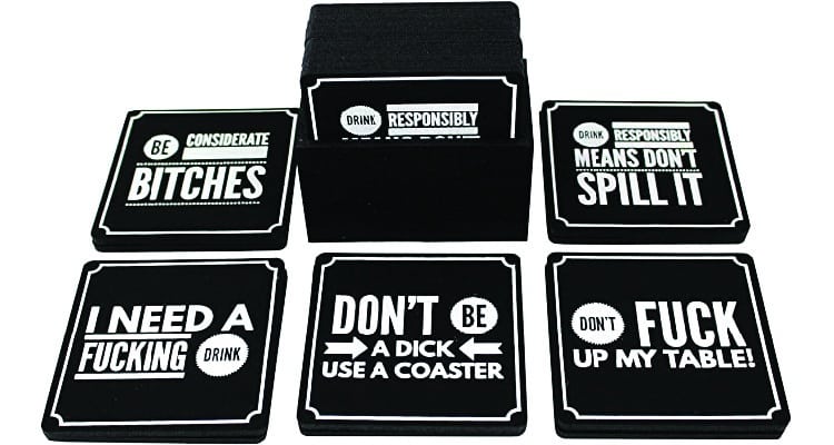 gag gifts for boyfriend coasters