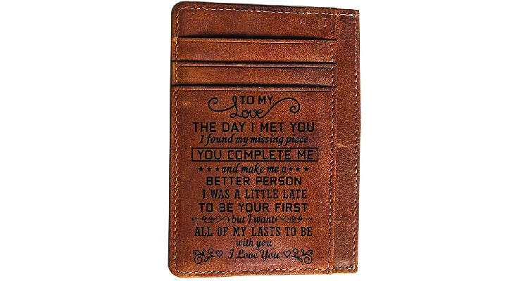 sentimental gift ideas for boyfriend wallet