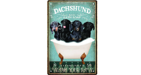 gifts for dog lovers - bathroom poster