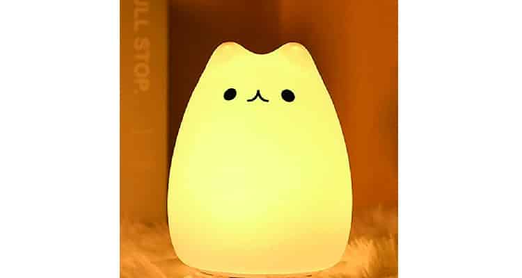 galentines presents cat lamp