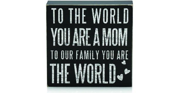 Birthday presents for mom: Box sign