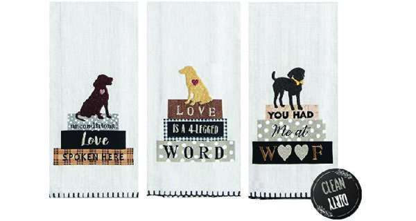 best gift for dog owners - dish towel
