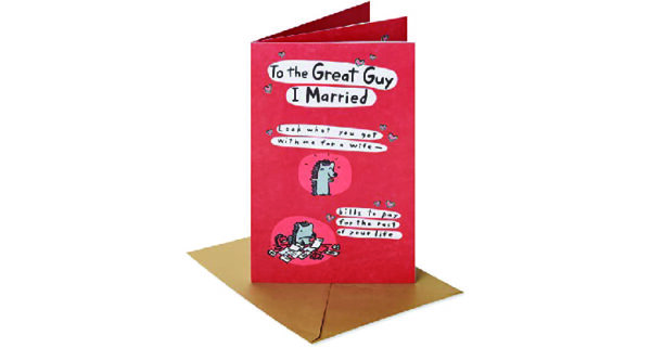 Birthday gift ideas for husband: Greeting card