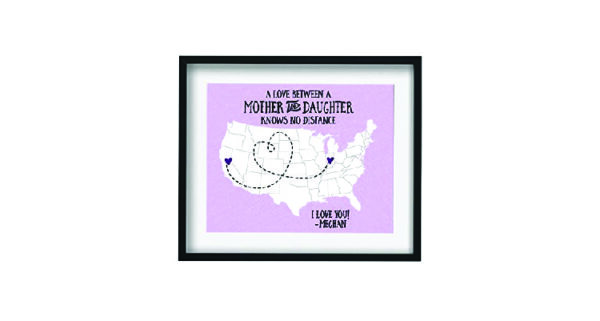 Birthday gift ideas for mom from daughter: Love map