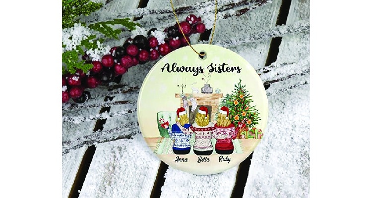 Christmas gifts for sister ornaments