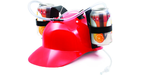 beer themed gifts - Novelty Place drinking helmet