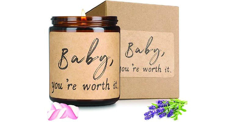Sentimental birthday gifts for him scented candle