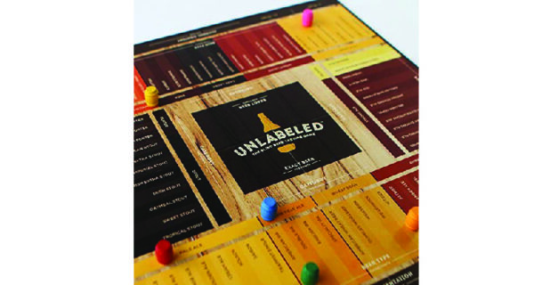 beer themed gifts - Unlabeled — the blind beer tasting board game