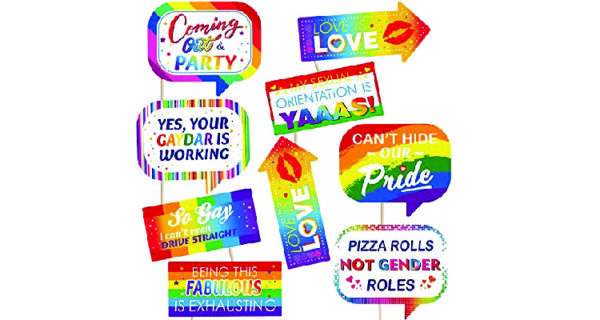 Gay pride party decorations: Party props