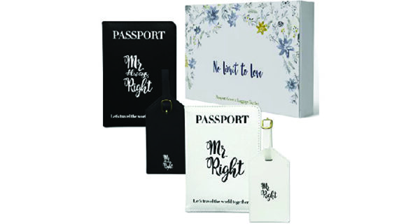 anniversary gifts for gay couples - luggage tag and passport holder