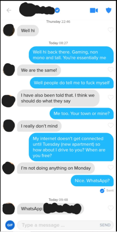 Sex reddit tinder experience Girls on