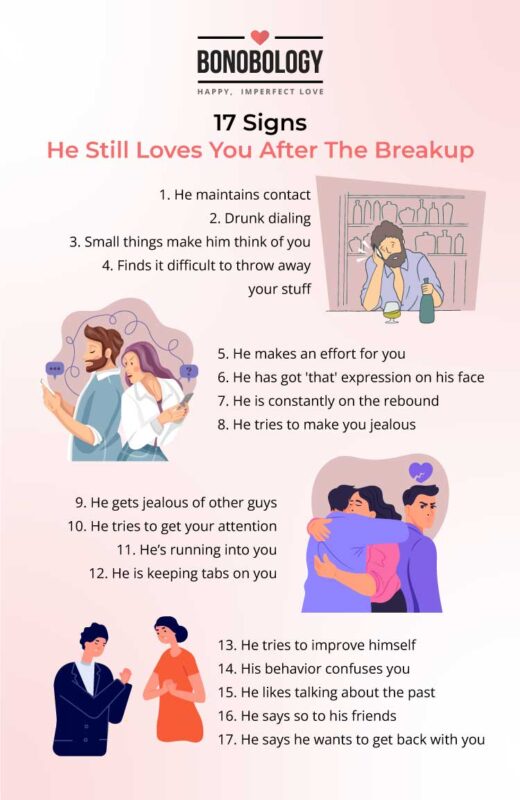 17 Signs He Still Loves You After The Breakup - 9