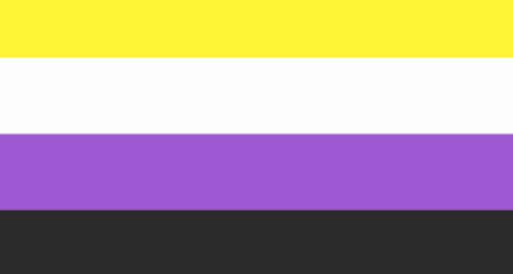 Nonbinary flag or the enby flag