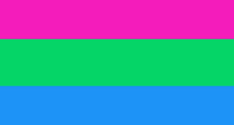 Polysexual flag - for those with attraction to multiple genders