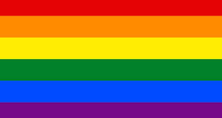 Traditional pride flag - the most popular pride flag