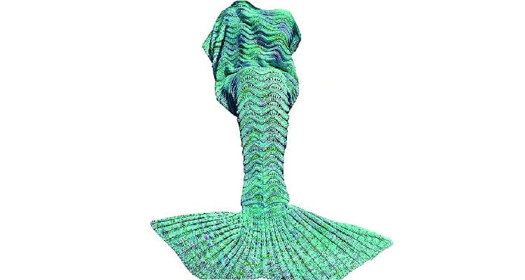 comfy gifts for her - cozy mermaid blanket