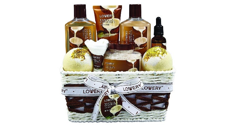 stress relief gifts - Bath and Body gift basket