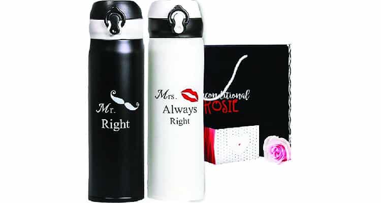Matching gifts for couples: Flasks