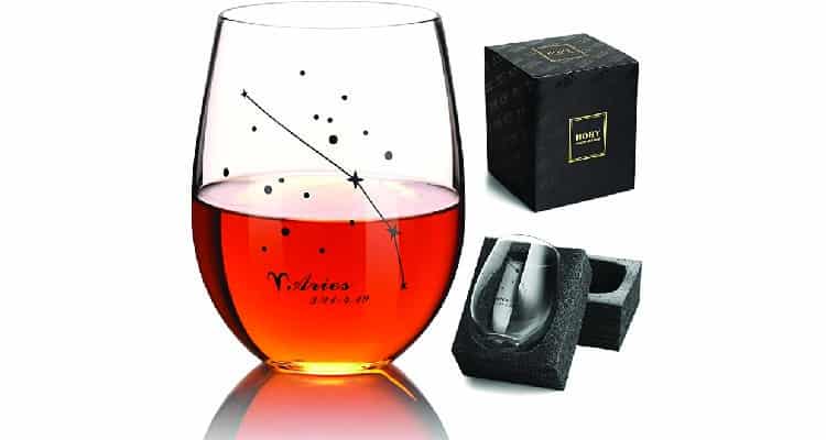 aries gift ideas - wine glass