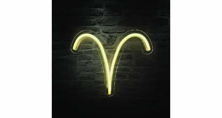 perfect gift for aries - aries neon sign