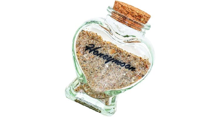 honeymoon gift ideas - sand keepsake jar