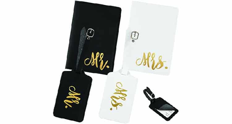 Wedding Gifts Mrs & Mrs Matching Couples Luggage Tags Couples