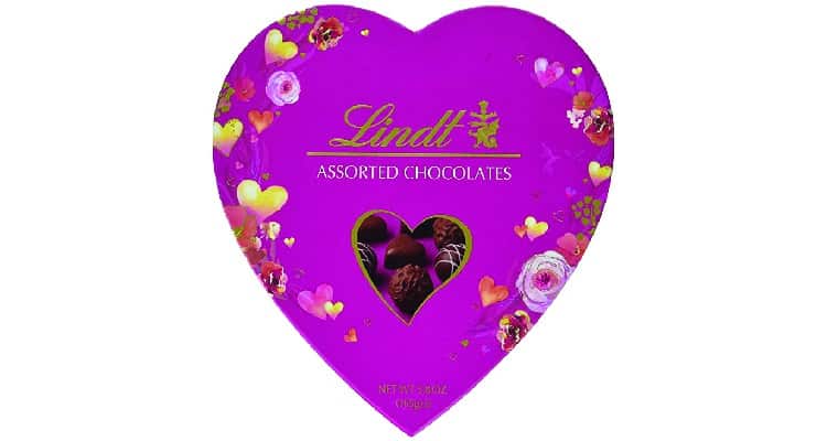 heart shaped chocolate box