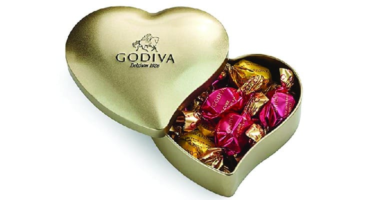 heart shaped gifts for her chocolate box